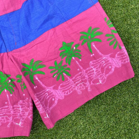 Chaps Ralph Lauren 1990's Tropical Vintage Swim Shorts - Picture 2 of 4